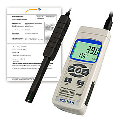 Relative Humidity Meter PCE-HT 112-ICA Incl. ISO Calibration Certificate